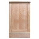 ZLINE 18-Inch Top Control Dishwasher in Unfinished Wood with Modern Style Handle (DW-UF-18)