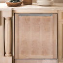 ZLINE 24-Inch Top Control Dishwasher in Unfinished Wood with Traditional Style Handle (DW-UF-H-24)