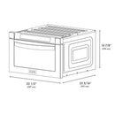 ZLINE 5-Piece Appliance Package - 36-Inch Dual Fuel Range, Refrigerator with Water Dispenser, Convertible Wall Mount Hood, Microwave Drawer, and 3-Rack Dishwasher in Black Stainless Steel