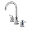 Kingston Brass NuvoFusion Widespread Bathroom Faucet with Brass Pop-Up, Polished Chrome (FSC8921NDL)