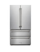 Thor Kitchen 6-Piece Pro Appliance Package - 36-Inch Gas Cooktop, Electric Wall Oven, Under Cabinet Hood, Refrigerator, Dishwasher & Microwave Drawer in Stainless Steel