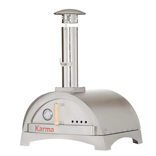 WPPO Karma 25 Wood Fired Pizza Oven in 304 Stainless Steel with Base (WKK-01S-304)