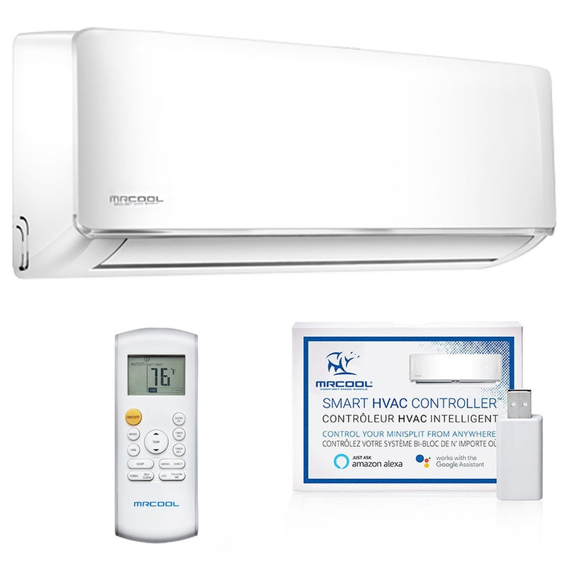MRCOOL DIY 12K BTU, 1 Ton, 22 SEER, Wall Mount Air Handler with Enhanced WiFi (DIY-12-HP-WMAH-115B)