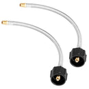 Empava 2pcs 1/4-Inch NPT Braided Hose in Stainless Steel (EMPV-12EH42)