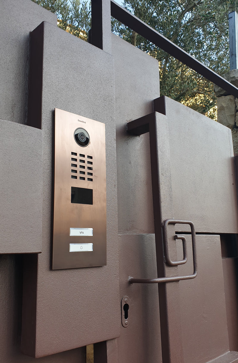 DoorBird D2102V IP Video Door Station, 2 Call Button in Bronze
