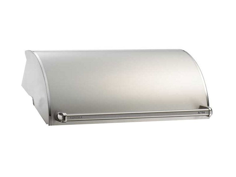 Fire Magic Grills stainless steel oven hood with side cutout and front control bar
