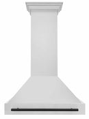 ZLINE Autograph Edition 2-Piece Appliance Package - 36-Inch Dual Fuel Range & Wall Mounted Range Hood in Stainless Steel with Matte Black Trim (2AKP-RARH36-MB)