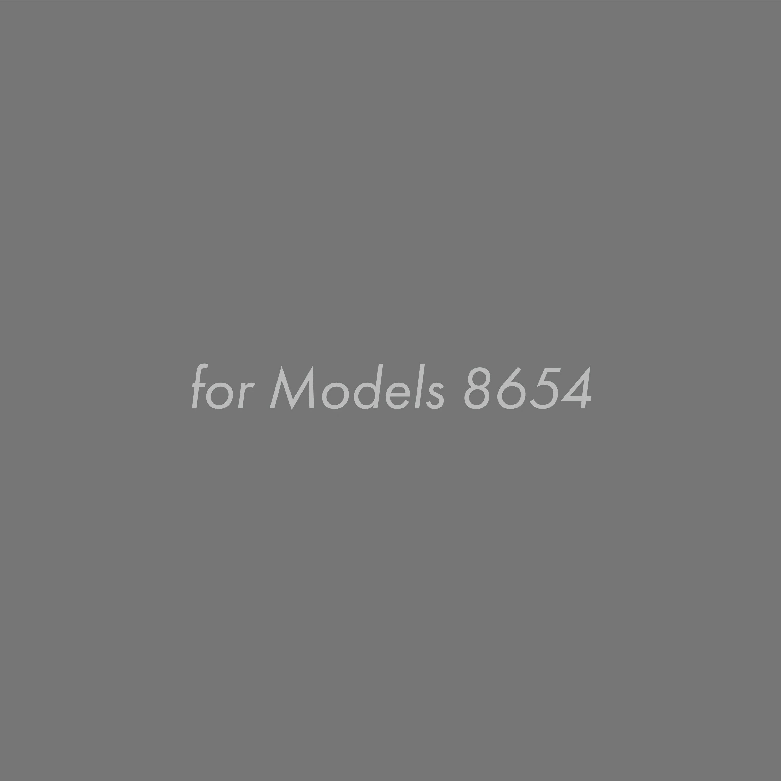 Chimney extension insert card marked for Models 8654