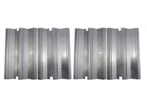 Stainless steel grill flavor grids set of 4, corrugated metal panels