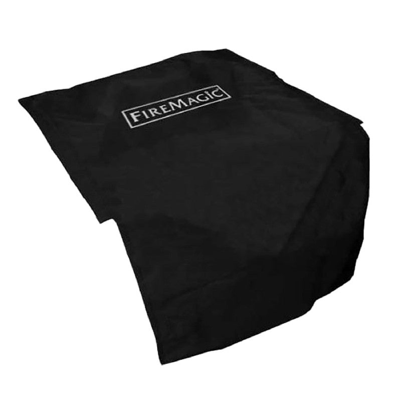 Black vinyl grill cover with Fire Magic logo emblem