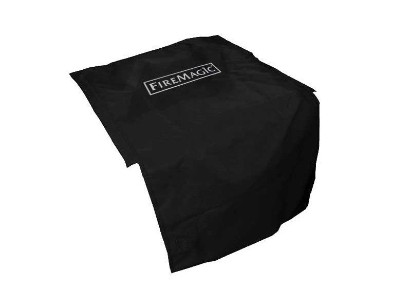 Black Fire Magic grill cover with embroidered logo