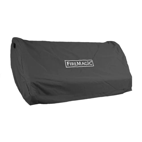 Fire Magic grill cover for countertop gas grill, dark charcoal with logo