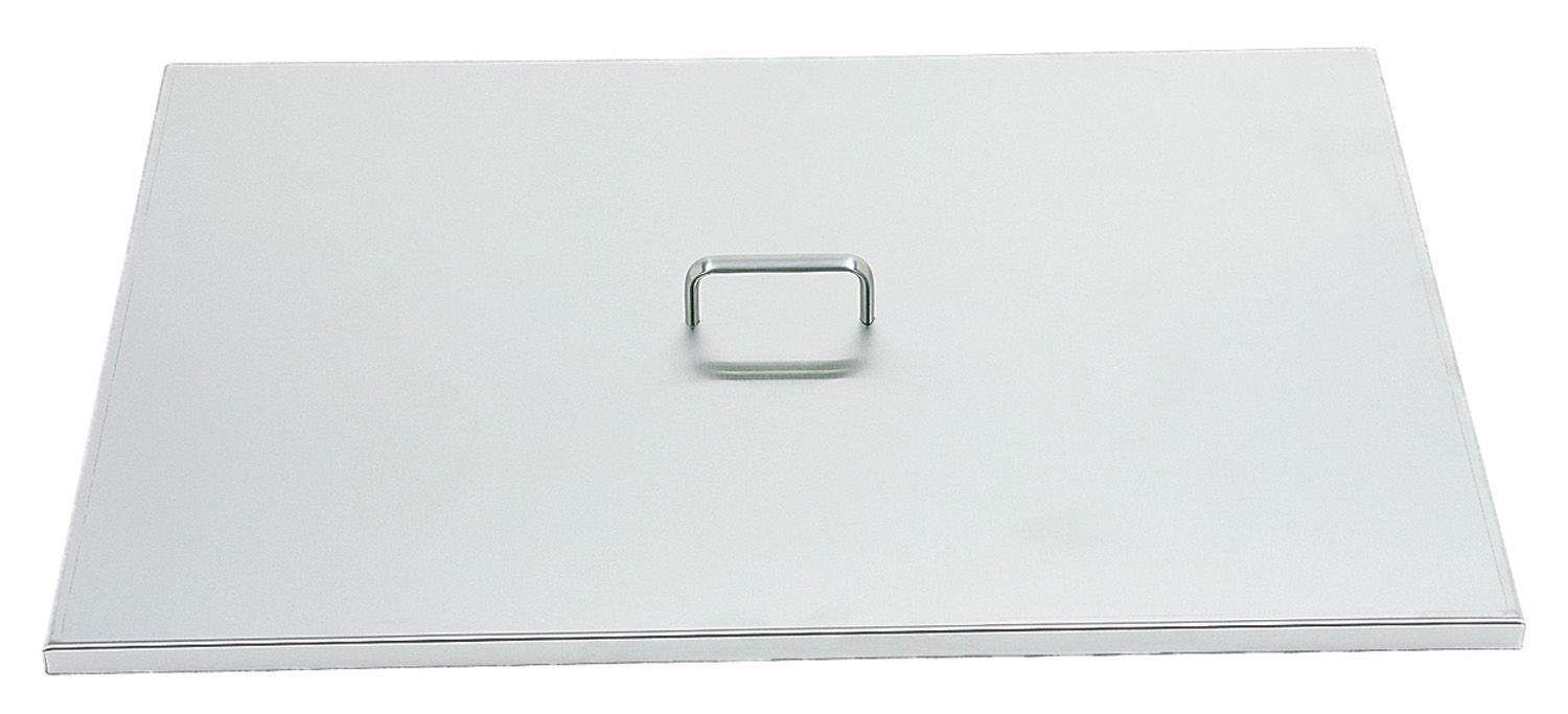 Stainless steel rectangular grid cover with built-in lifting handle