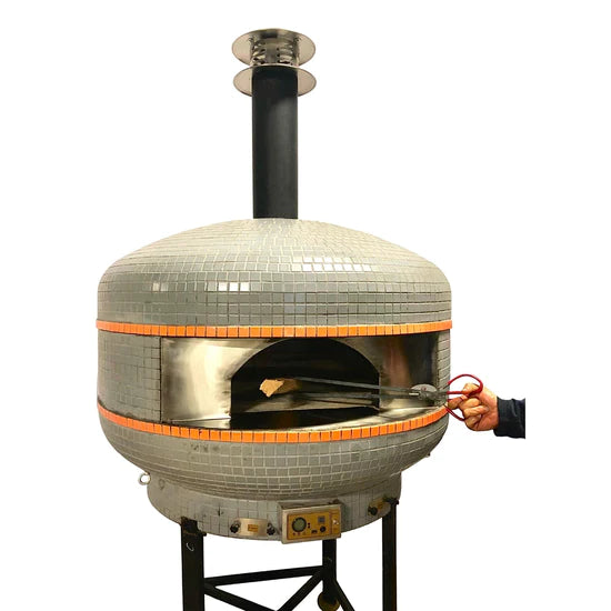 WPPO 28-Inch Lava Digital Controlled Wood Fired Oven withConvection Fan (WKPM-D700)