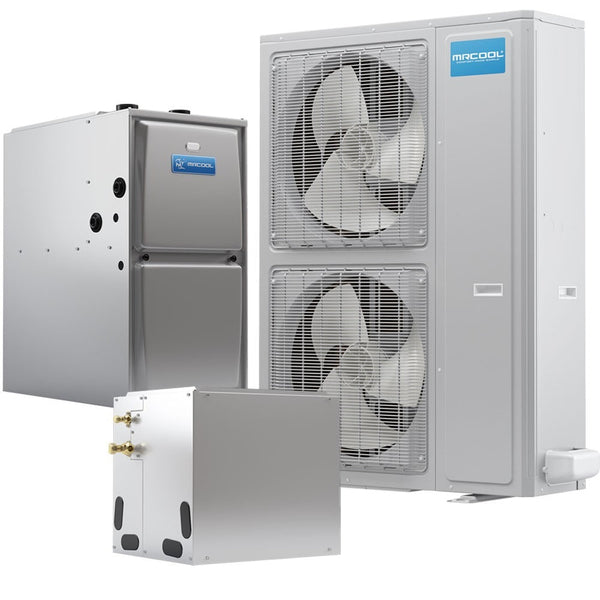 MRCOOL Universal Series - Central Air Conditioner u0026 Gas Furnace Split System  - 4-to-5 Ton, 17-to-18 SEER, 48-to-60K BTU, 95% AFUE