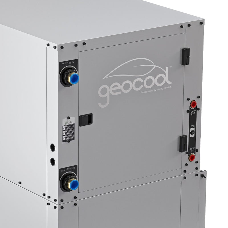 MRCOOL GeoCool 48K BTU, 4 Ton, Downflow Two-Stage CuNi Coil Left w/heater (GCHPD048TGTANDL)
