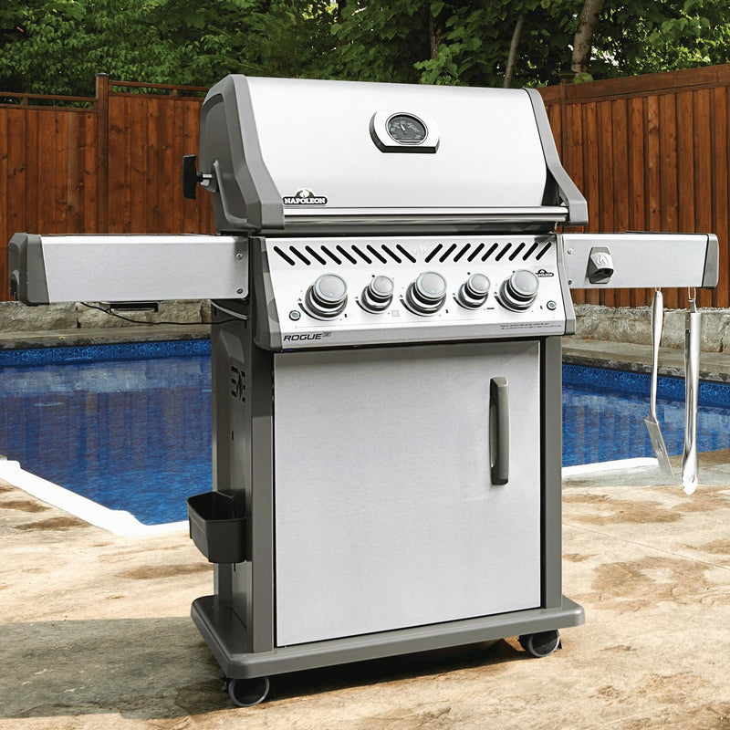 Napoleon 55-Inch Rogue SE 425 RSIB Propane Gas Grill with Infrared Side and Rear Burners in Stainless Steel (RSE425RSIBPSS-1)