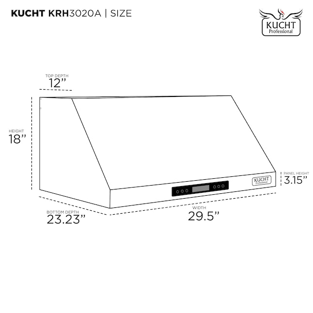 Kucht 5-Piece Appliance Package - 30-Inch Gas Range, Refrigerator, Under Cabinet Hood, Dishwasher, & Microwave Drawer in Stainless Steel