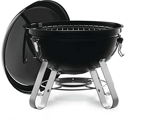 Napoleon 14-Inch Portable Charcoal Kettle Grill in Black (NK14K-LEG)