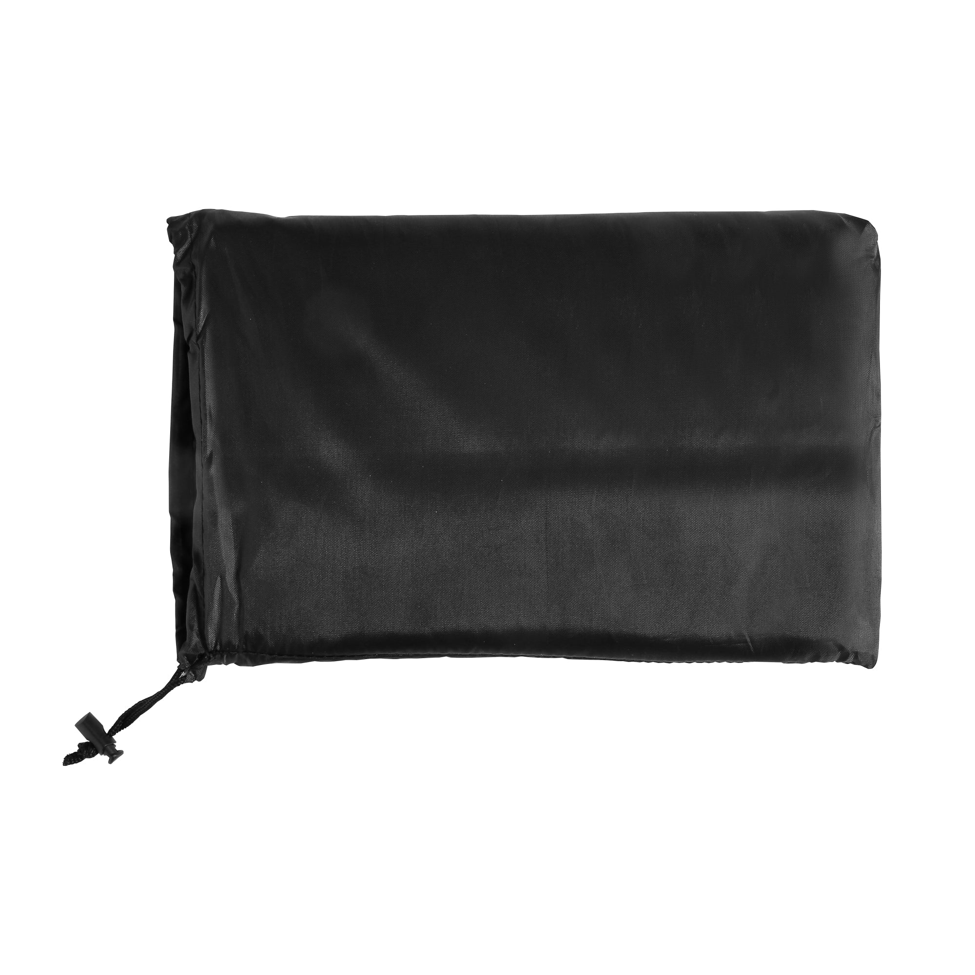 Black rectangular oven cover with drawstring