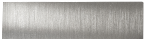 Stainless steel nameplate for DoorBird one call button D21X, unengraved, brushed finish