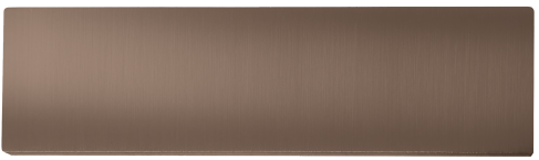 Bronze metal nameplate for DoorBird D21X, unengraved blank panel