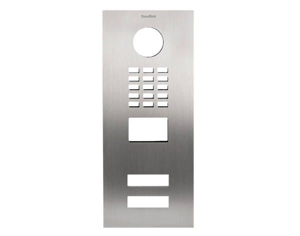 DoorBird Front Panel for D2102V in Stainless Steel V2A