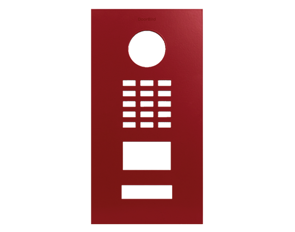 DoorBird Front Panel for D2101V in Flame Red, RAL 3000