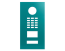 DoorBird Front Panel for D2101V in Turquoise Blue, RAL 5018