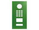 DoorBird Front Panel for D2101V in Yellow Green, RAL 6018