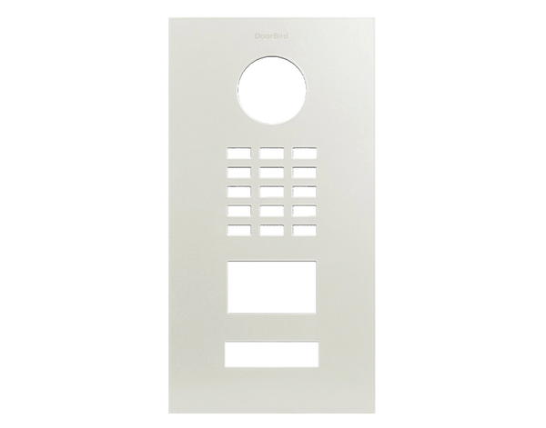 DoorBird Front Panel for D2101V in Pure White, RAL 9010