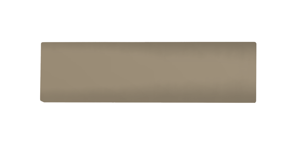 Beige unengraved rectangular nameplate for DoorBird One Call button