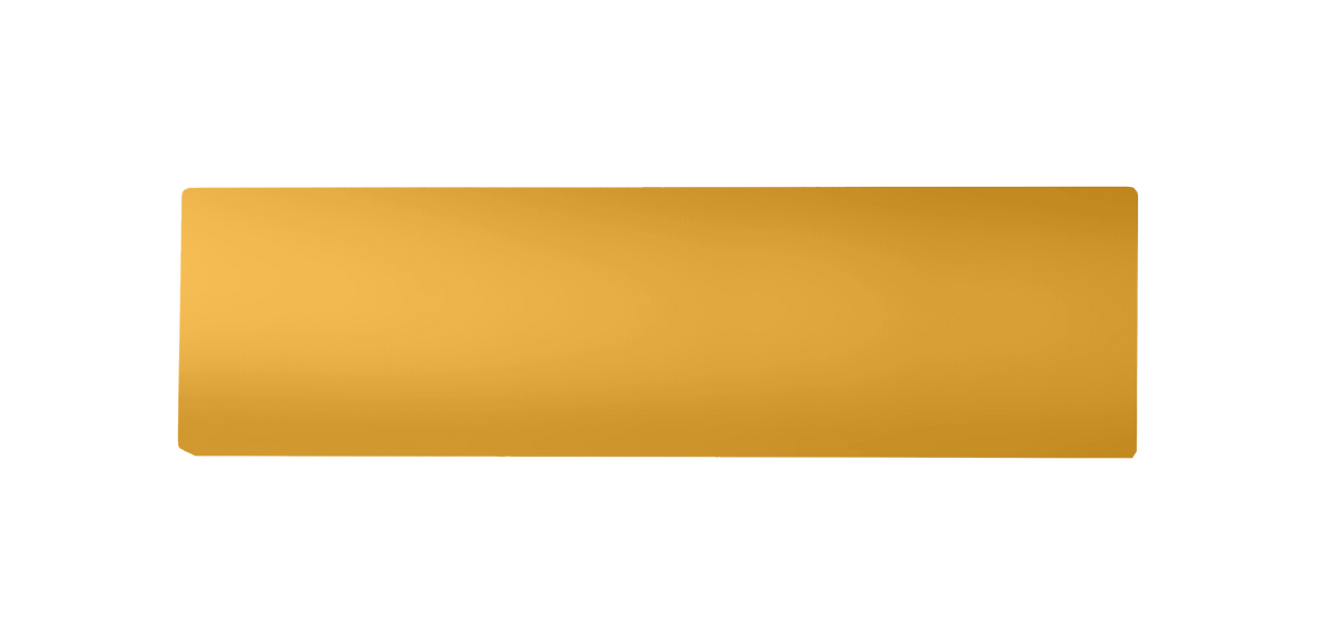Signal yellow blank door call button nameplate, rectangular