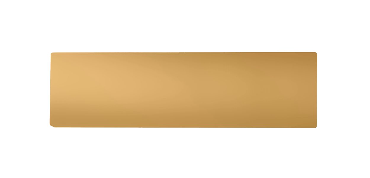 Saffron yellow, non-engraved rectangular nameplate for call button D21X