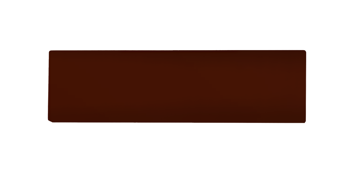 DoorBird nameplate for one call button, dark red rectangular, blank (not engraved)