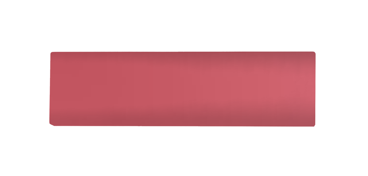 Antique pink rectangular nameplate for door call button, unengraved