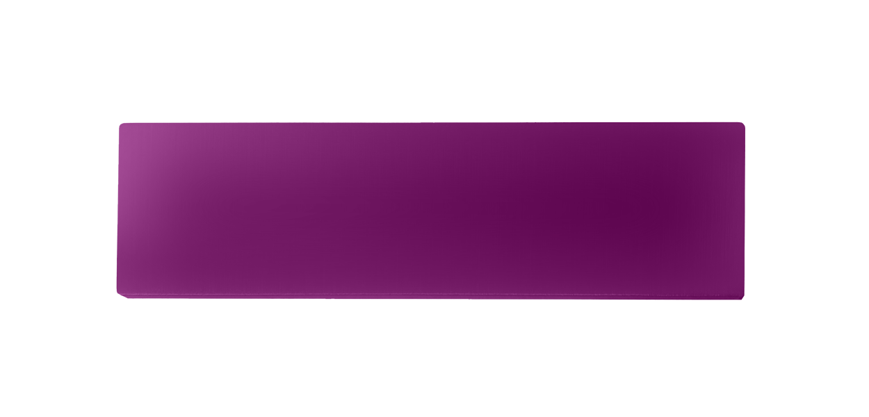 Traffic purple DoorBird D21X nameplate, not engraved, rectangular metal plate