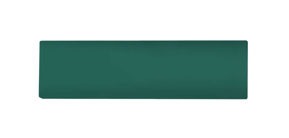 Patina green unengraved rectangular nameplate for One Call Button