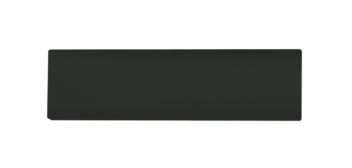 DoorBird nameplate for one call button, dark rectangular plate, not engraved