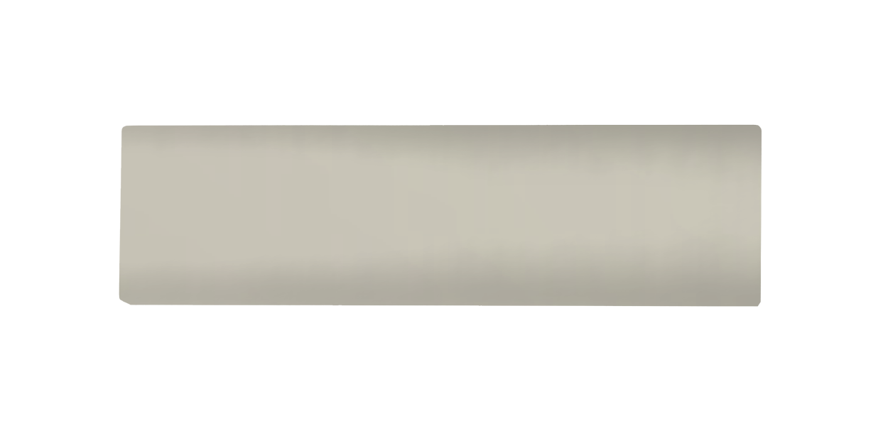 Grey-white, unengraved rectangular doorbell nameplate