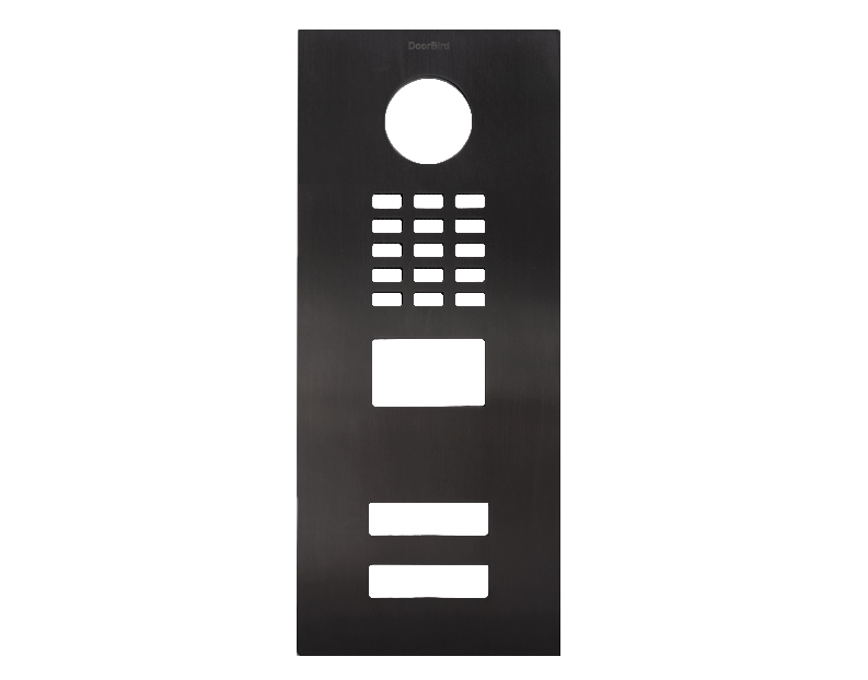 DoorBird Front Panel for D2102V in Titanium Coated Stainless Steel V2A