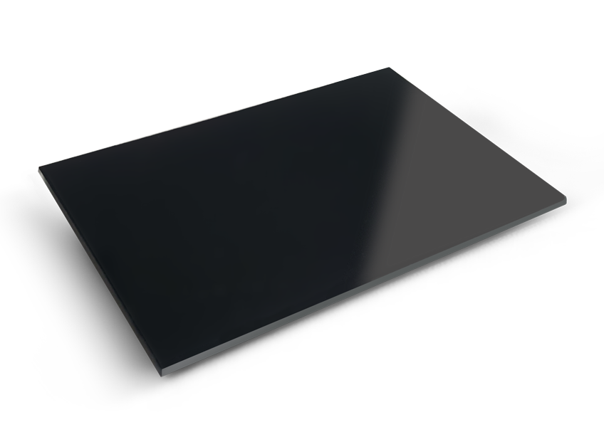 DoorBird protective glass panel for sensor area, rectangular dark tinted
