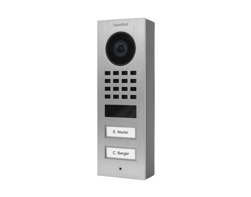 DoorBird D1102V Surface-Mount IP Video Door Station, 2 Call Button in  Stainless Steel V4A