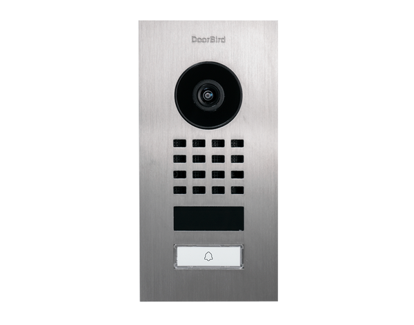 DoorBird D1101V Flush-Mount IP Video Intercom, 1 Call Button in  Stainless Steel V4A