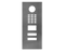 DoorBird Front Panel for D2102V in DB 703 Stainless Steel
