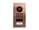 DoorBird D1101V Flush-Mount IP Video Intercom, 1 Call Button in Bronze