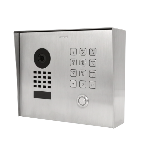DoorBird D1101KH-C-S Classsic Surface-Mount IP Video Door Station, 1 Call Button in  Stainless Steel V2A