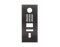 DoorBird Front Panel for D2101FV Fingerprint 50/D2101FV EKEY in Titanium