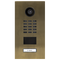 DoorBird D2101V IP Video Door Station, 1 Call Button in Real Burnished Brass