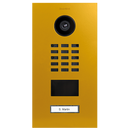DoorBird D2101V IP Video Door Station, 1 Call Button in Golden Yellow, RAL 1004